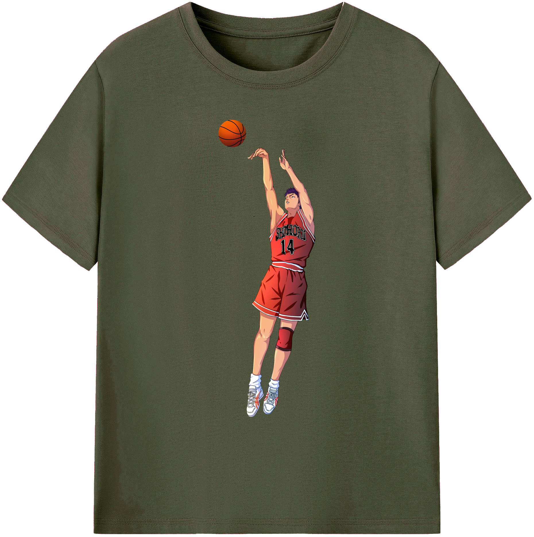 （画像用） SLAM DUNK／スラムダンク 綿100％ メンズ半袖Tシャツ｜肌触りやわらか＆通気性